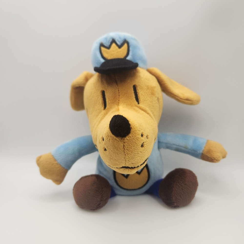 MerryMakers Dog Man Plush Doll Dav Pilkey Books 9" Character HTF Embroidered F31